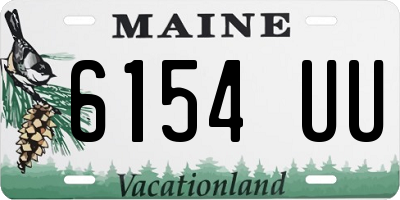 ME license plate 6154UU