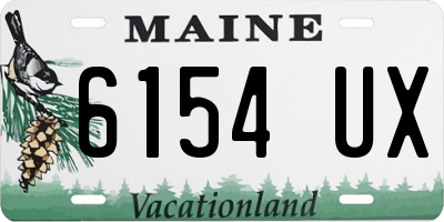ME license plate 6154UX