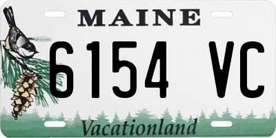 ME license plate 6154VC