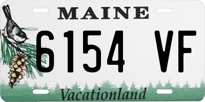 ME license plate 6154VF