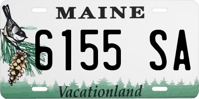 ME license plate 6155SA
