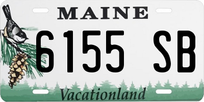 ME license plate 6155SB