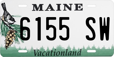 ME license plate 6155SW