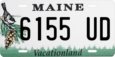 ME license plate 6155UD