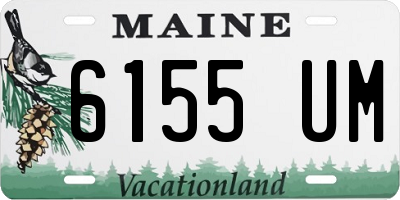 ME license plate 6155UM