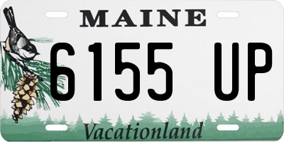 ME license plate 6155UP