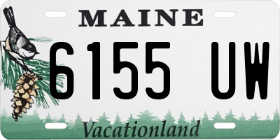 ME license plate 6155UW