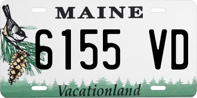 ME license plate 6155VD