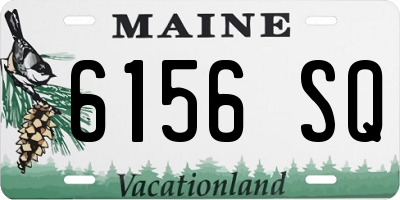 ME license plate 6156SQ