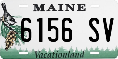 ME license plate 6156SV