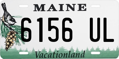 ME license plate 6156UL