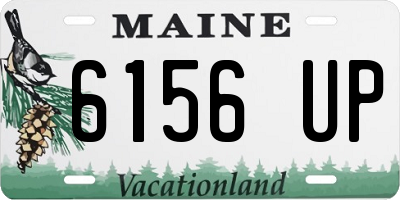 ME license plate 6156UP