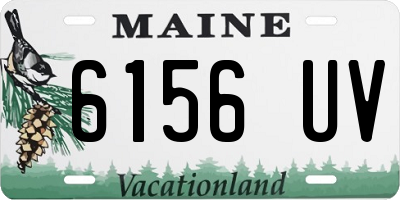 ME license plate 6156UV
