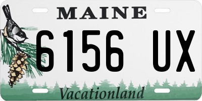 ME license plate 6156UX