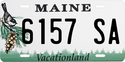 ME license plate 6157SA