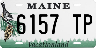 ME license plate 6157TP