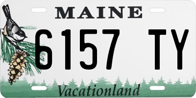 ME license plate 6157TY