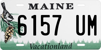 ME license plate 6157UM
