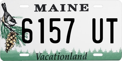 ME license plate 6157UT