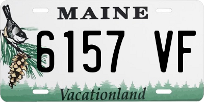 ME license plate 6157VF