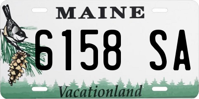 ME license plate 6158SA