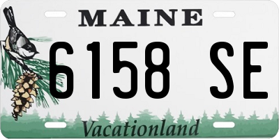 ME license plate 6158SE