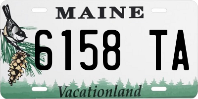 ME license plate 6158TA