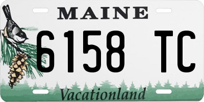 ME license plate 6158TC