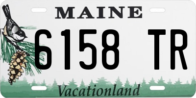 ME license plate 6158TR