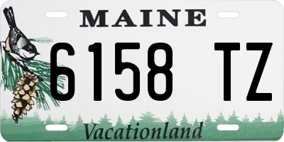 ME license plate 6158TZ