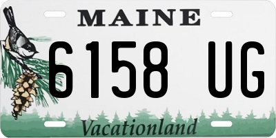 ME license plate 6158UG