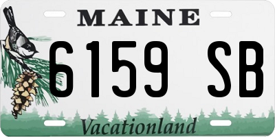 ME license plate 6159SB