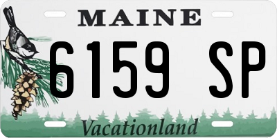 ME license plate 6159SP