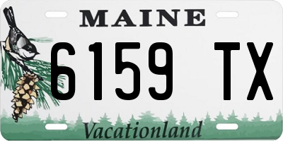 ME license plate 6159TX