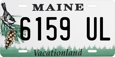 ME license plate 6159UL
