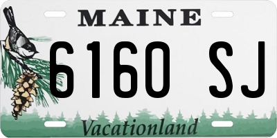 ME license plate 6160SJ