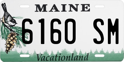 ME license plate 6160SM