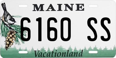 ME license plate 6160SS