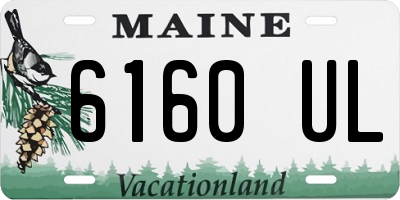 ME license plate 6160UL