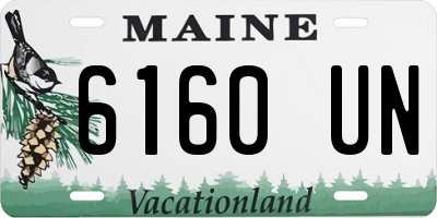 ME license plate 6160UN