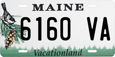 ME license plate 6160VA