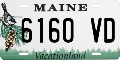 ME license plate 6160VD