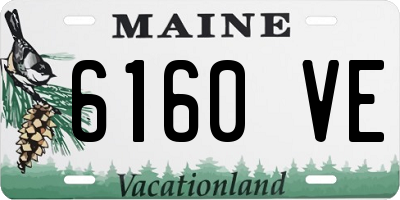 ME license plate 6160VE