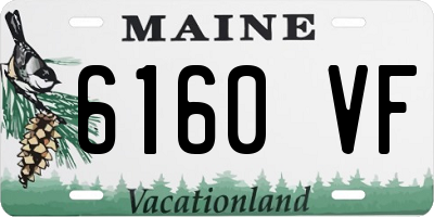 ME license plate 6160VF