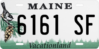 ME license plate 6161SF