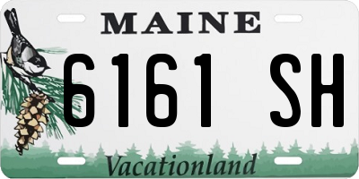 ME license plate 6161SH