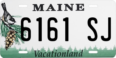 ME license plate 6161SJ