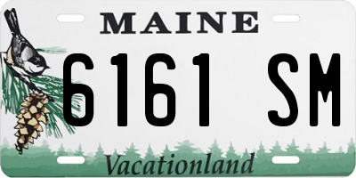 ME license plate 6161SM