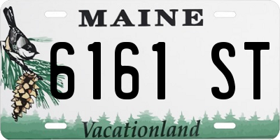 ME license plate 6161ST