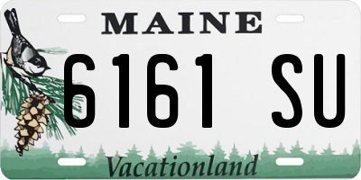 ME license plate 6161SU
